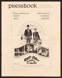 1f519 McCABE & MRS. MILLER pressbook '71 directed by Robert Altman, Warren Beatty, Julie Christie
