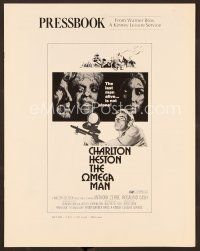 1f544 OMEGA MAN pressbook '71 Charlton Heston is the last man alive, and he's not alone!