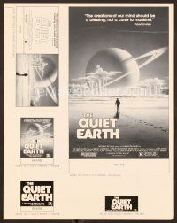 1f569 QUIET EARTH pressbook '85 New Zealand post-apocalyptic sci-fi, Bruno Lawrence