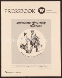 1f580 SCARECROW pressbook '73 cool artwork of Gene Hackman with cigar & young Al Pacino!
