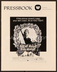 1f592 SILENT NIGHT EVIL NIGHT pressbook '74 this gruesome image will surely make your skin crawl!