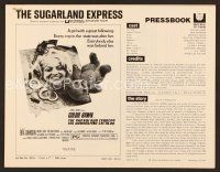 1f615 SUGARLAND EXPRESS pressbook '74 Steven Spielberg, every cop is after Goldie Hawn!