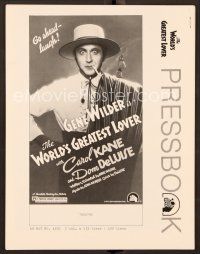 1f669 WORLD'S GREATEST LOVER pressbook '77 Dom DeLuise, most romantic Gene Wilder, great image!