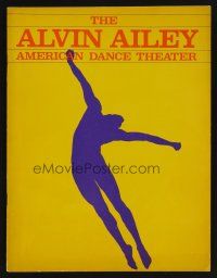 1f041 ALVIN AILEY AMERICAN DANCE THEATER program '70s celebrated African-American dance company!