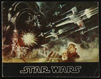 1f061 STAR WARS souvenir program book 1977 George Lucas classic, Jung art!