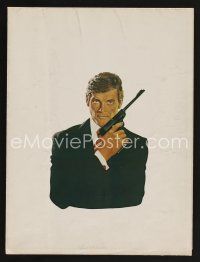 1f118 MOONRAKER promo brochure '79 art of Roger Moore as James Bond!