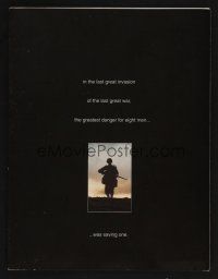 1f121 SAVING PRIVATE RYAN promo brochure '98 Steven Spielberg, Tom Hanks, Tom Sizemore, Matt Damon