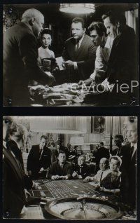 1f187 SEVEN THIEVES 3 10x13 stills '59 Ed G. Robinson, Rod Steiger, Joan Collins, casino robbery!