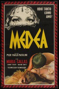 1h089 MEDEA Argentinean '69 Pier Paolo Pasolini, Maria Callas, written by Euripides, different!