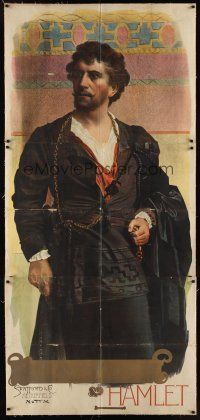 1h166 HAMLET stage play English 3sh 1890s full-length art of stage actor Wilson Barrett!