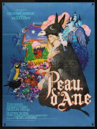 1h187 DONKEY SKIN French 1p '70 Jacques Demy's Peau d'ane, best art of Deneuve by Jim Leon!