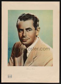 1h161 GLENN FORD Italian 13x19 '40s great head & shoulders portrait wearing suit & tie!