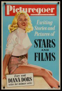 1j120 PICTUREGOER movie magazine English 20x30 '50s great image of sexy Diana Dors!