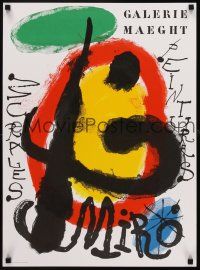 1j092 MIRO GALERIE MAEGHT MURALES & PEINTURES French art exhibition lithograph '70s Joan Miro art!