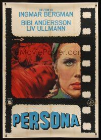 1j013 PERSONA Italian 1p '66 Ingmar Bergman classic, different artwork by Angelo Cesselon!