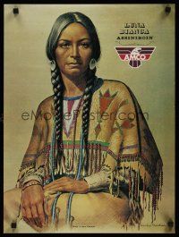 1j132 AMCO ART 2 special New Zealand 17x23s '80s cool Nardini art of Native American Indians!
