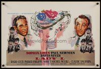 1k151 LADY L Belgian '65 Ray art of sexy Sophia Loren, Paul Newman & David Niven!