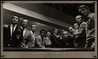 1k169 OCEAN'S 11 signed commercial poster '90s by Sid Avery, great photo of the Rat Pack & others!