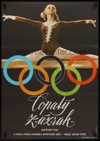 1k344 LONG-HAIRED WONDER Czech 23x33 '74 Titov's Chudo s kosichkami, Russian Olympic gymnast!