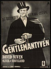 1k110 RAFFLES Danish R56 Olivia de Havilland, great Munch art of jewel thief David Niven!