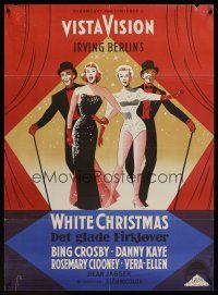 1k116 WHITE CHRISTMAS Danish '55 Bing Crosby, Danny Kaye, Clooney, Vera-Ellen, musical classic!