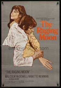1k206 LONG AGO TOMORROW English 1sh '71 disabled Malcolm McDowell, The Raging Moon!