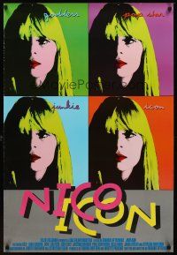 1k207 NICO ICON English 1sh '96 biography of the famous goddess, pop star, junkie, icon!