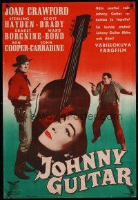 1k010 JOHNNY GUITAR Finnish '54 Joan Crawford, Sterling Hayden, Nicholas Ray!