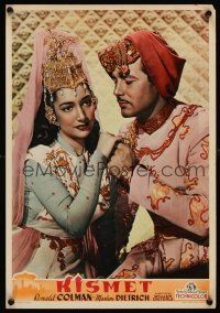 1k282 KISMET Italian 13x18 pbusta '49 cool image of Ronald Colman & Joy Page in arabian costumes!
