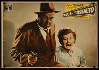 1k287 MOB Italian 13x18 pbusta '52 Broderick Crawford & Betty Buehler in gangster action!