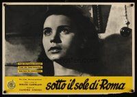 1k292 SOTTO IL SOLE DI ROMA Italian 13x18 pbusta '48 cool portrait image of Liliana Mancini!