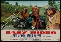 1k244 EASY RIDER Italian/Eng photobusta '69 Peter Fonda, Luke Askew + director & star Dennis Hopper!