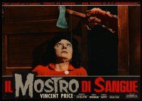 1k261 TINGLER Italian photobusta '62 William Castle, great image of woman in extreme peril!