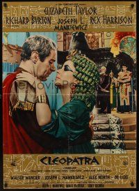 1k222 CLEOPATRA roadshow Italian lrg pbusta '63 close up of Elizabeth Taylor & Rex Harrison!