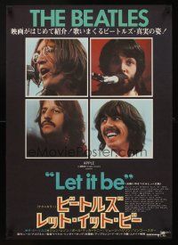 1k586 LET IT BE Japanese '70 Beatles, John Lennon, Paul McCartney, Ringo Starr, George Harrison!