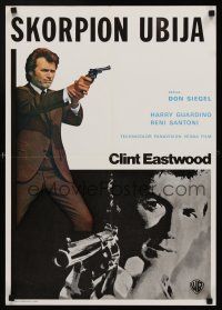 1k124 DIRTY HARRY Yugoslavian '71 Clint Eastwood pointing magnum, Don Siegel classic!