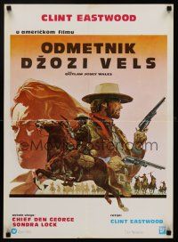 1k133 OUTLAW JOSEY WALES Yugoslavian '76 Clint Eastwood is an army of one, cool different artwork!
