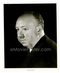 1m153 ALFRED HITCHCOCK 8x10 still '50s wonderful portrait against black background by Bud Fraker!