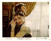 1m007 WAR & PEACE color 8x10 still '56 Audrey Hepburn & Mel Ferrer, Leo Tolstoy epic!