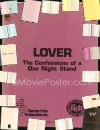 1p025 LOT OF 7 MOVIE SCRIPTS '70 - '99 Lover: Confessions of a One Night Stand + lots more!