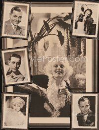 1p043 LOT OF 15 STUDIO PORTRAITS '20 Harlow, Gable, Stanwyck, Mae West, Raft, Montgomery & more!