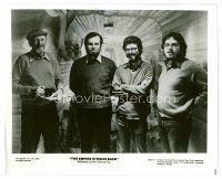 1p246 GARY KURTZ signed 8x10 REPRO still '07 candid on set of Empire Strikes Back with George Lucas!