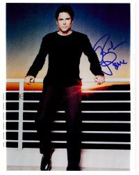 1p272 ROB LOWE signed color 8x10 REPRO still '00s full-length portrait of the handsome actor!