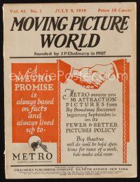 1p075 MOVING PICTURE WORLD exhibitor magazine July 5, 1919 boxer Jess Willard, Mutt & Jeff cartoons