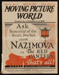 1p074 MOVING PICTURE WORLD exhibitor magazine May 24, 1919 Hayakawa, Mutt & Jeff, Jess Willard