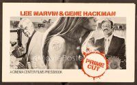 1p178 PRIME CUT pressbook '72 Lee Marvin with machine gun, Gene Hackman with meat cleaver!