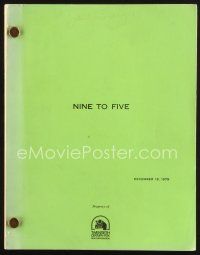 1p181 9 TO 5 revised final draft script December 12, 1979, screenplay by Colin Higgins!