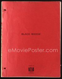 1p184 BLACK WIDOW revised draft script August 15, 1985, screenplay by Ronald Bass!
