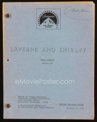1p210 LAVERNE & SHIRLEY TV revised shooting script December 5, 1978, for the episode Who's Poppa!
