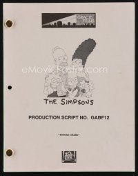 1p219 SIMPSONS TV final draft script August 8, 2004, screenplay by Matt Selman, Future-Drama!